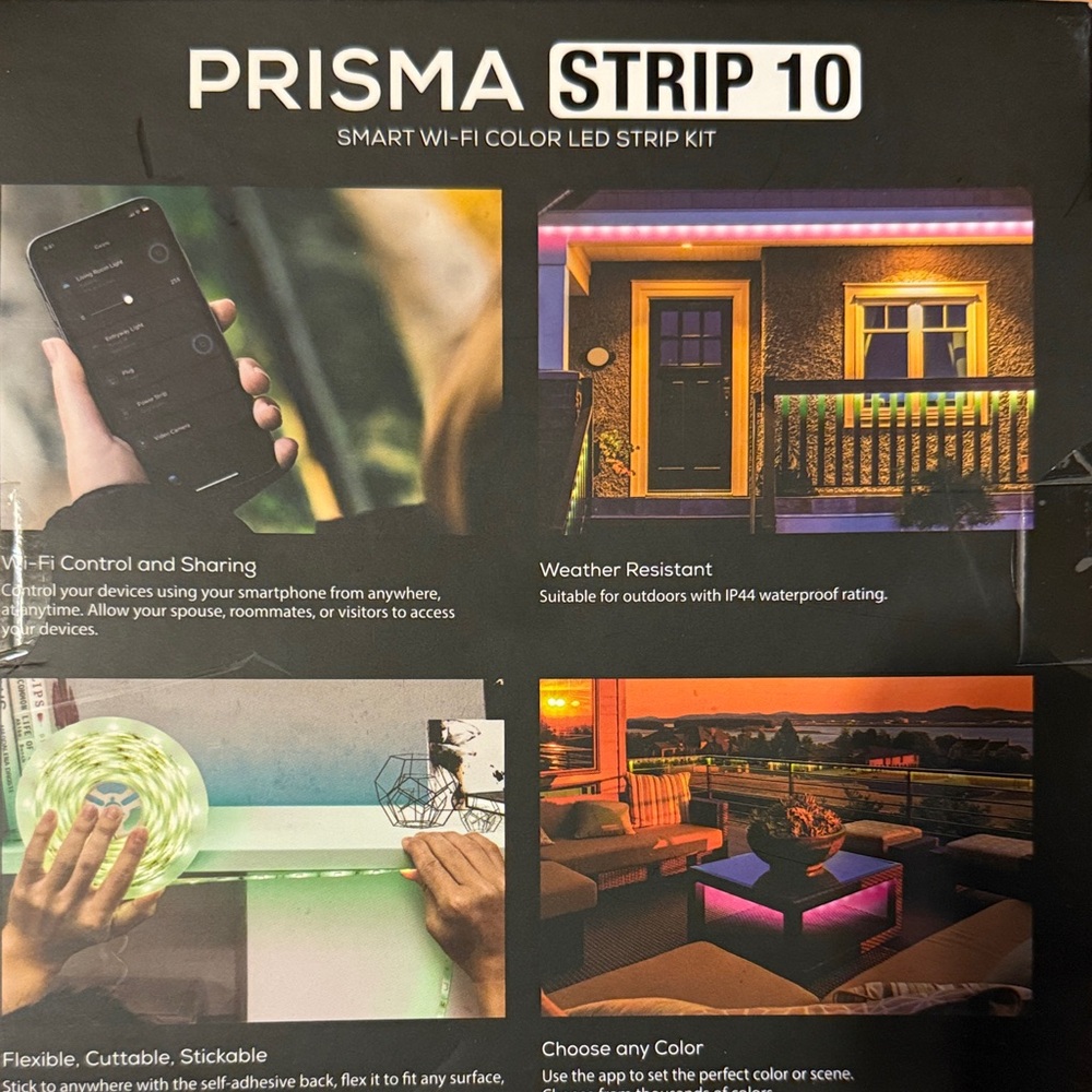 Prisma Strip 10 Smart Wi-Fi Color LED Strip Kit - Red - Picture 3 of 4